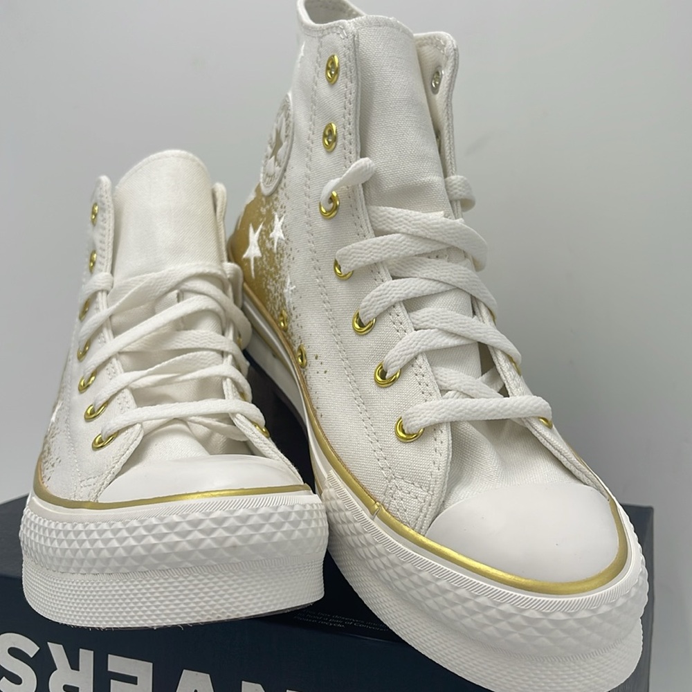 Converse WMNS High-Top Sneakers A12877C
CTAS EVA LIFT HI
VINTAGE WHITE/GOLD - Picture 5 of 16